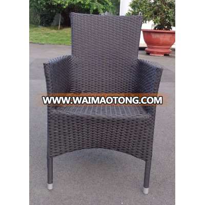 durable quality PVC plastic poly rattan synthetic stack chair outdoor